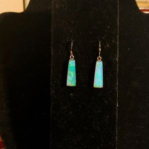 Sterling and opalescent earings
